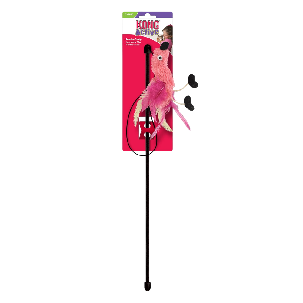 KONG Feather Teaser Wand Cat Toy (Assorted)