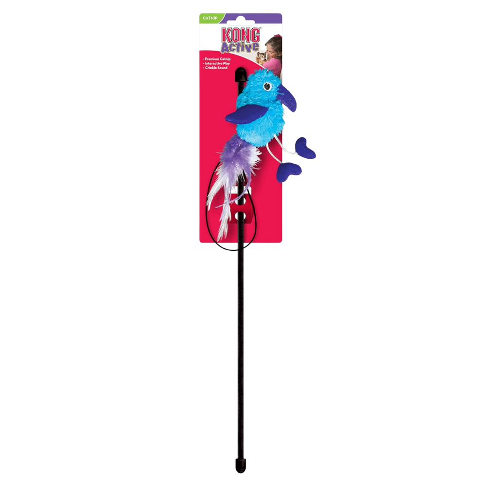 KONG Feather Teaser Wand Cat Toy (Assorted)