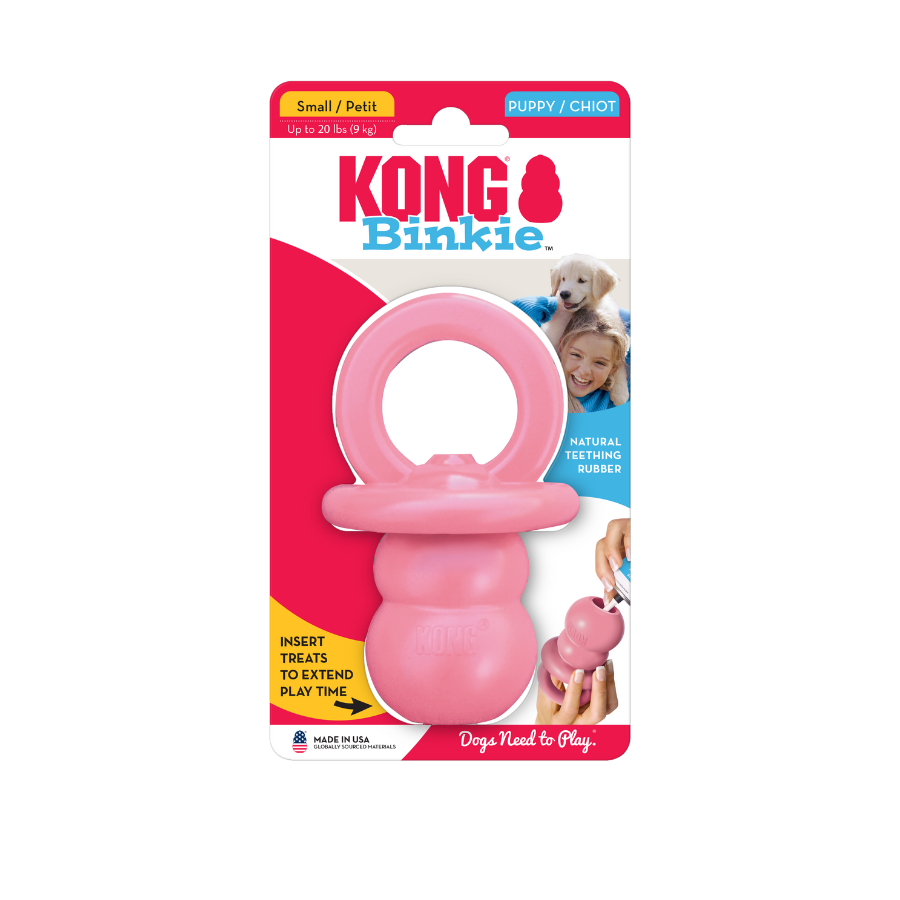 Kong Pacifiers Large KONG Puppy Binkie Chew Toy for Teething Puppies