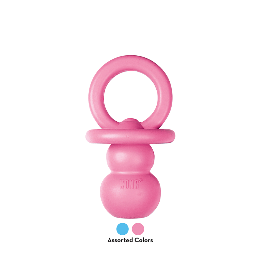 Kong Pacifiers Large KONG Puppy Binkie Chew Toy for Teething Puppies