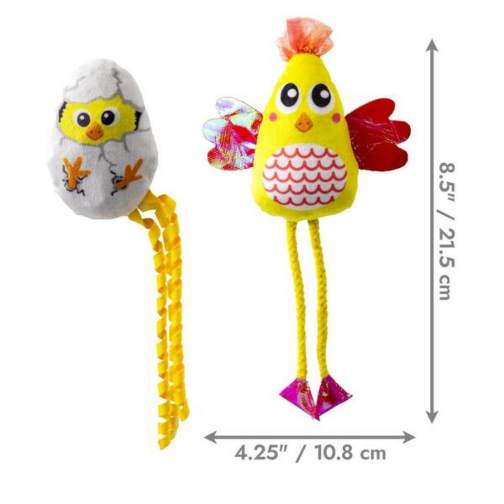 Kong Cat Scrattles Chicken and Egg Cat Toy