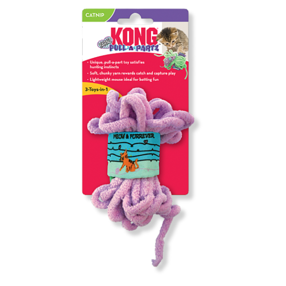 Kong Pull-A-Partz Yarnz Cat Toy (Assorted)