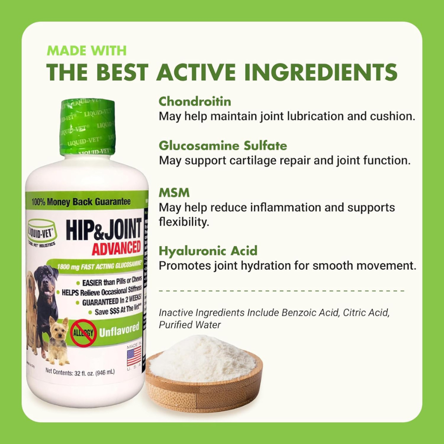 Liquid-Vet Hip and Joint Dog Formula
