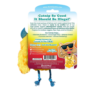 Meowijuana Refillable Get Silly Yellow Furry Friend