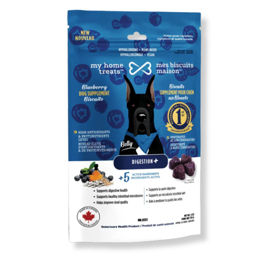 My Home Treats Digestion+ Dog Supplement with Blueberries - 6 oz