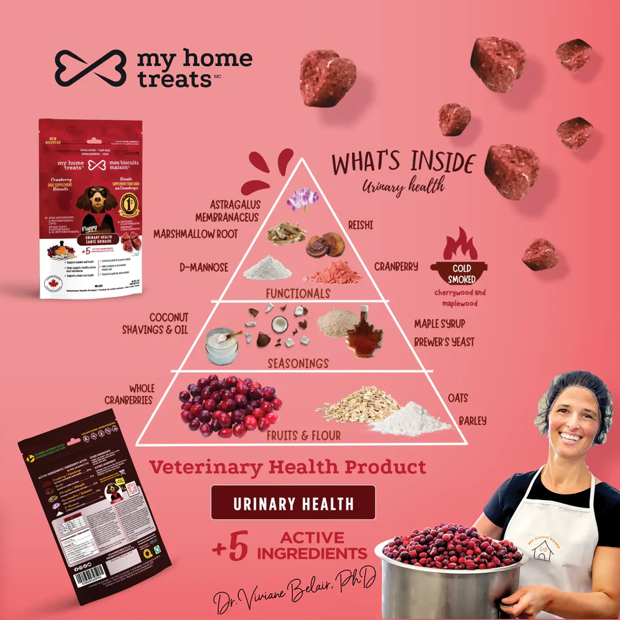 My Home Treats Urinary Health Dog Supplement with Cranberries - 6 oz