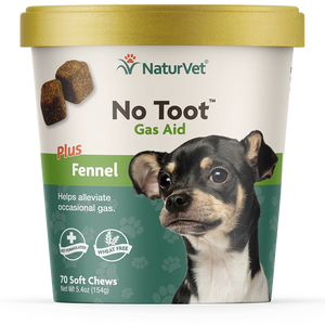 NaturVet No Toot Gas Aid Soft Chews - 70 Chews