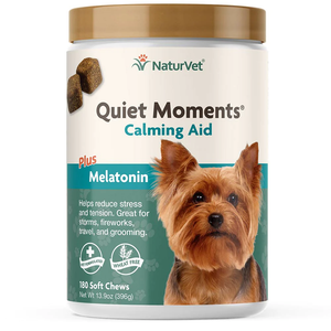 NaturVet Soft Chew Quiet Moments and Melatonin - 180 Count