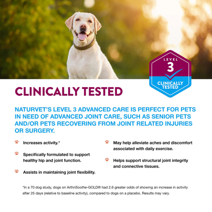 NaturVet Advanced Care ArthriSoothe-GOLD - 90 Tablets