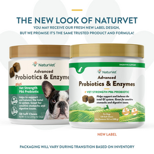 NaturVet Advanced Probiotics and Enzymes Soft Chews - 120 Count