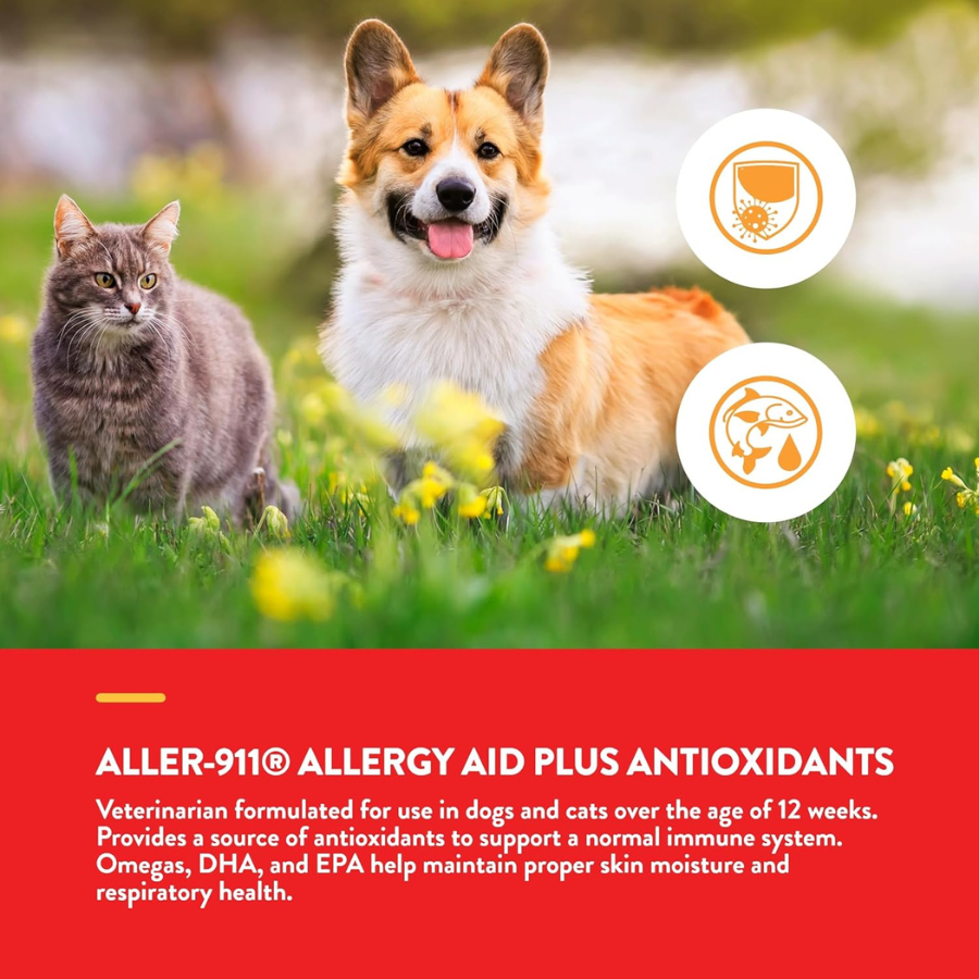 NaturVet Aller-911® Skin and Coat Soft Chews - 90 Chews