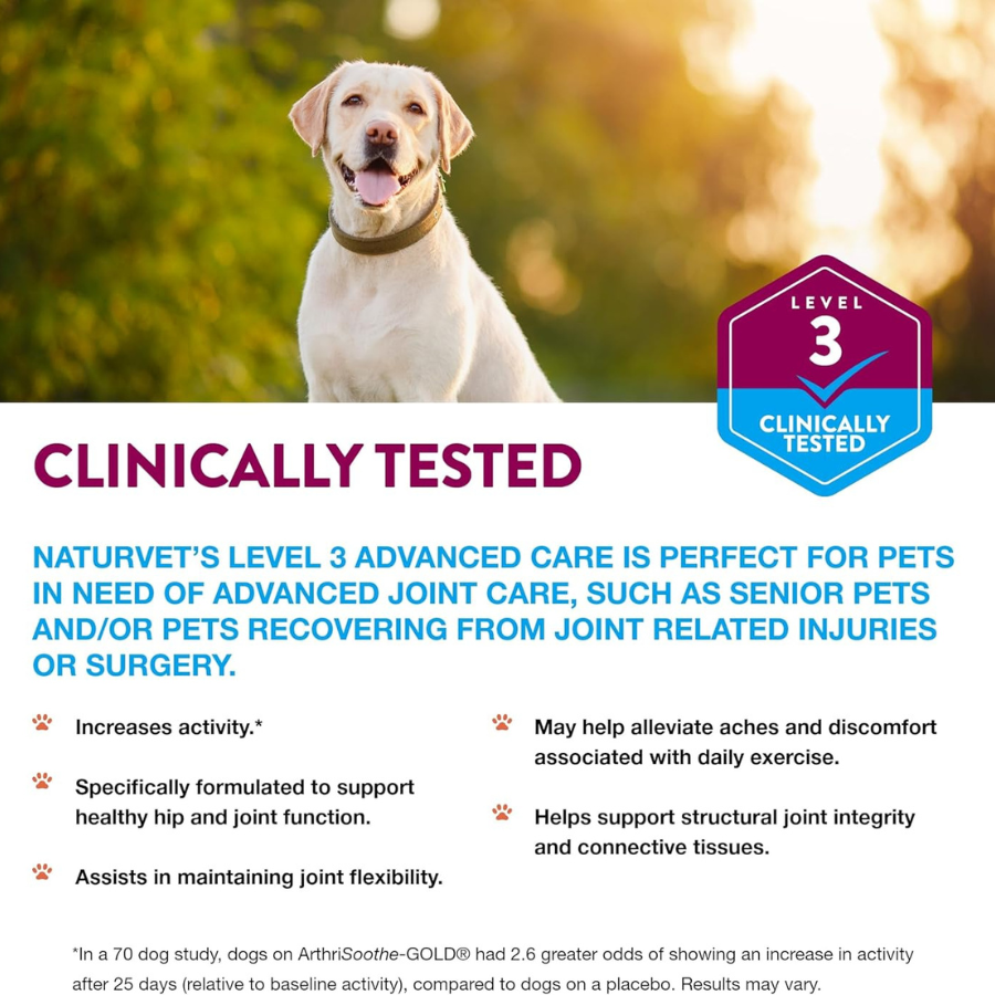 NaturVet ArthriSoothe GOLD - 40 Tabs