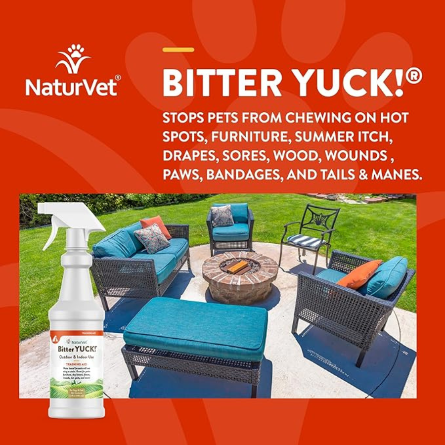 NaturVet Bitter Yuck Outdoor Spray - 32 oz