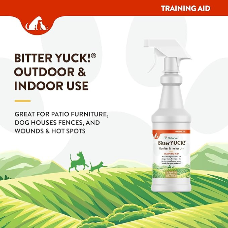 NaturVet Bitter Yuck Outdoor Spray - 32 oz