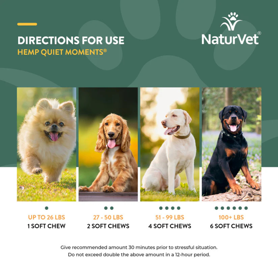 NaturVet Hemp Quiet Moments Calming Aid