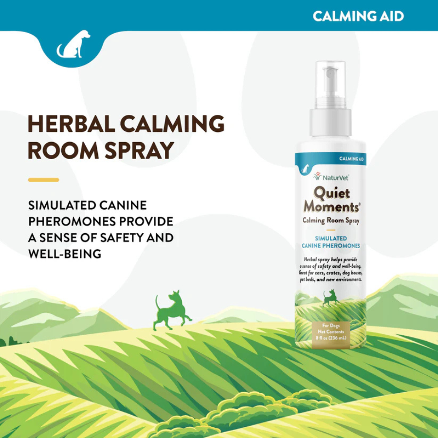 NaturVet Hemp Quiet Moments Spray for Dogs - 8 oz