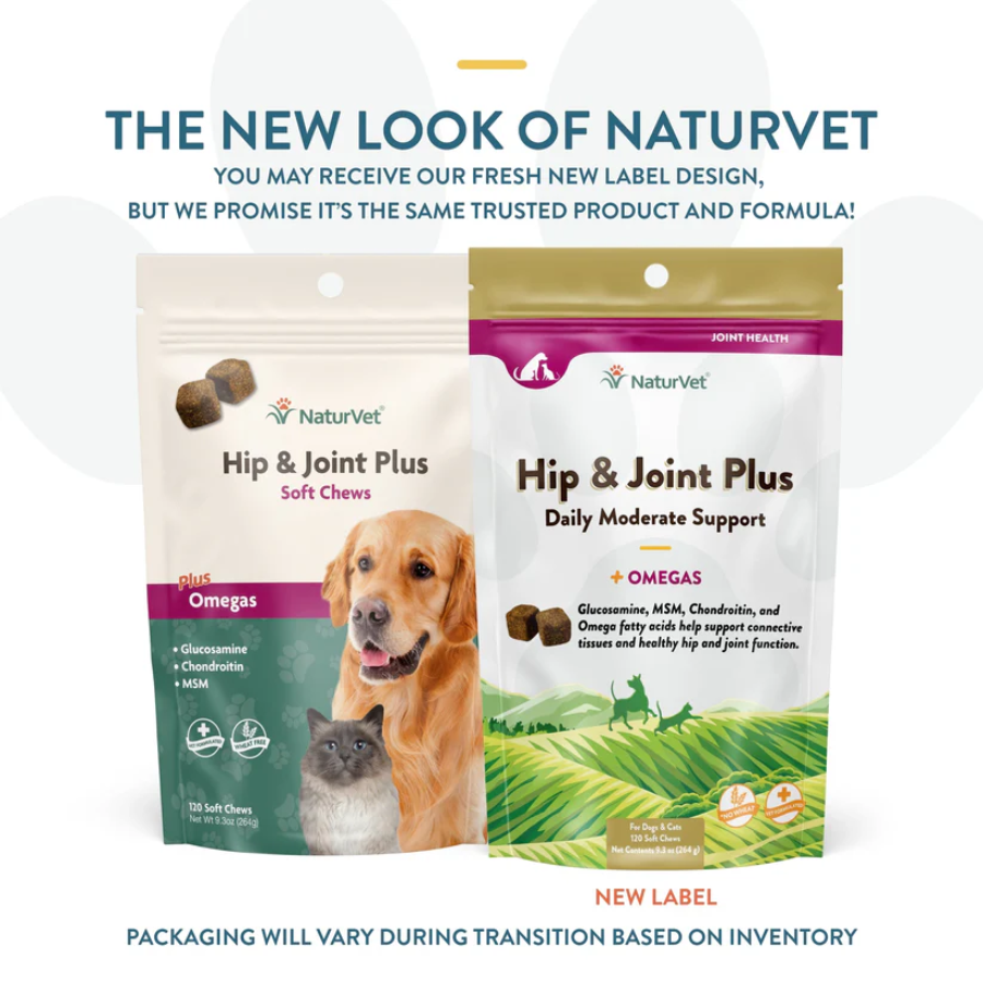 NaturVet Hip and Joint Soft Chews - 120 Count