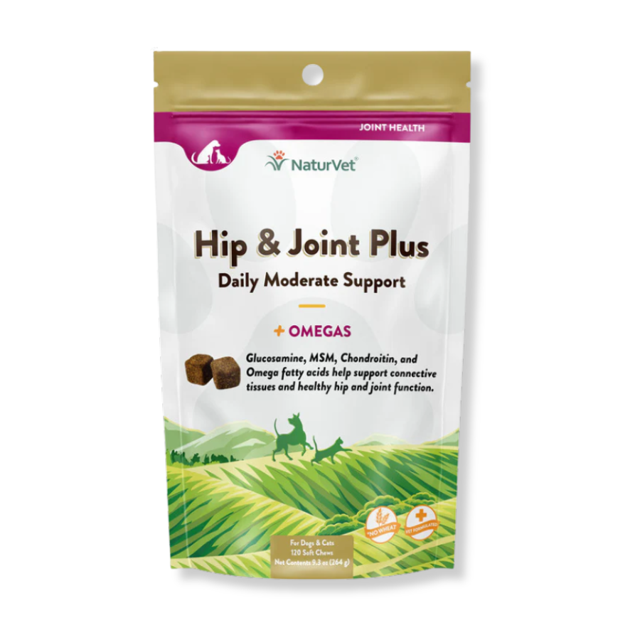 NaturVet Hip and Joint Soft Chews - 120 Count