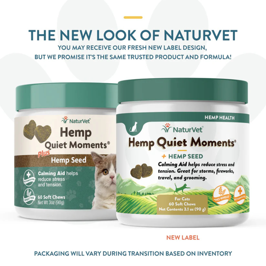 NaturVet NaturVet Soft Chew Hemp Quiet Moments for Cats - 60 Chews