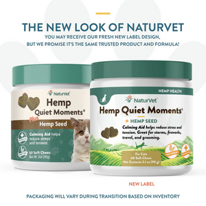 NaturVet NaturVet Soft Chew Hemp Quiet Moments for Cats - 60 Chews