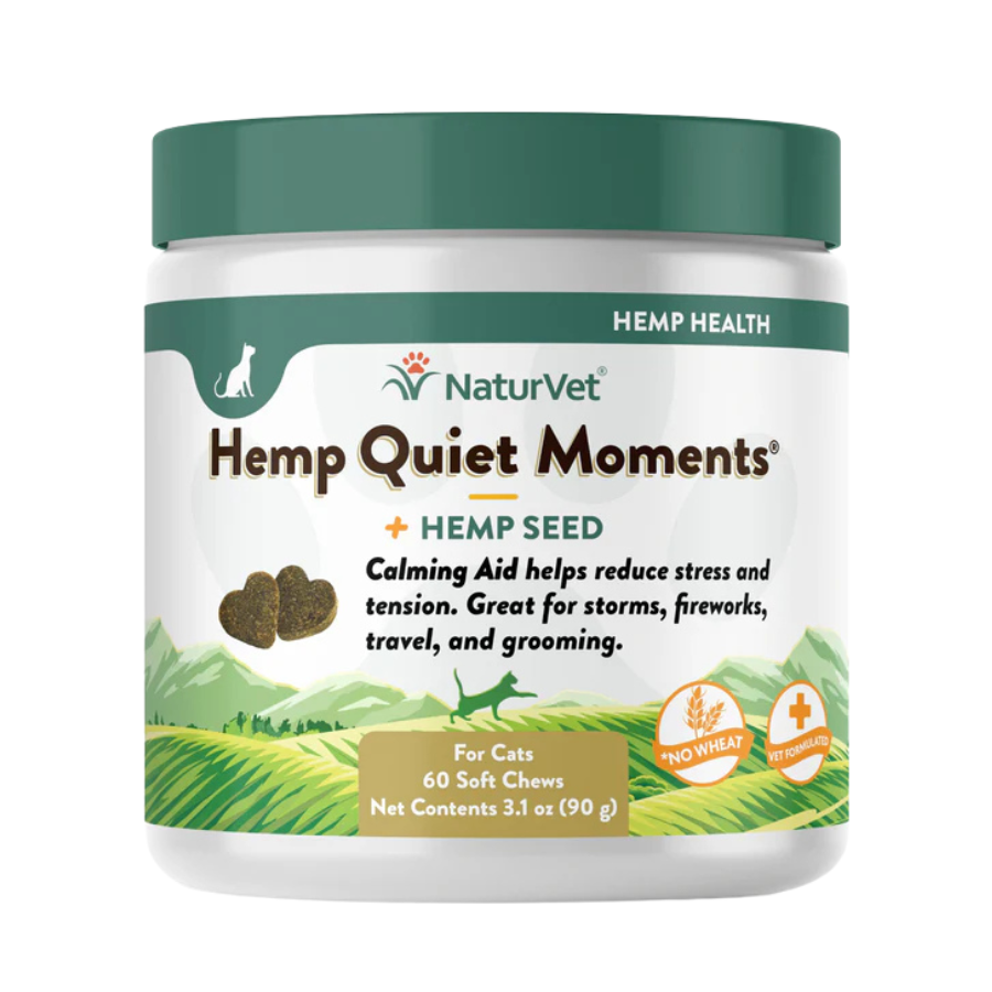NaturVet NaturVet Soft Chew Hemp Quiet Moments for Cats - 60 Chews
