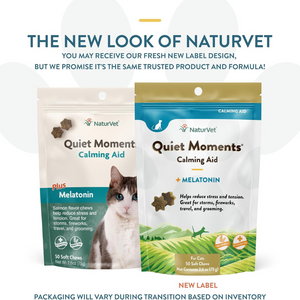 NaturVet Soft Chew Quiet Moments with Melatonin for Cats - 50 Chews