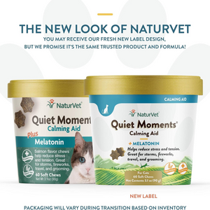 NaturVet Soft Chew Quiet Moments with Melatonin for Cats - 60 Chews