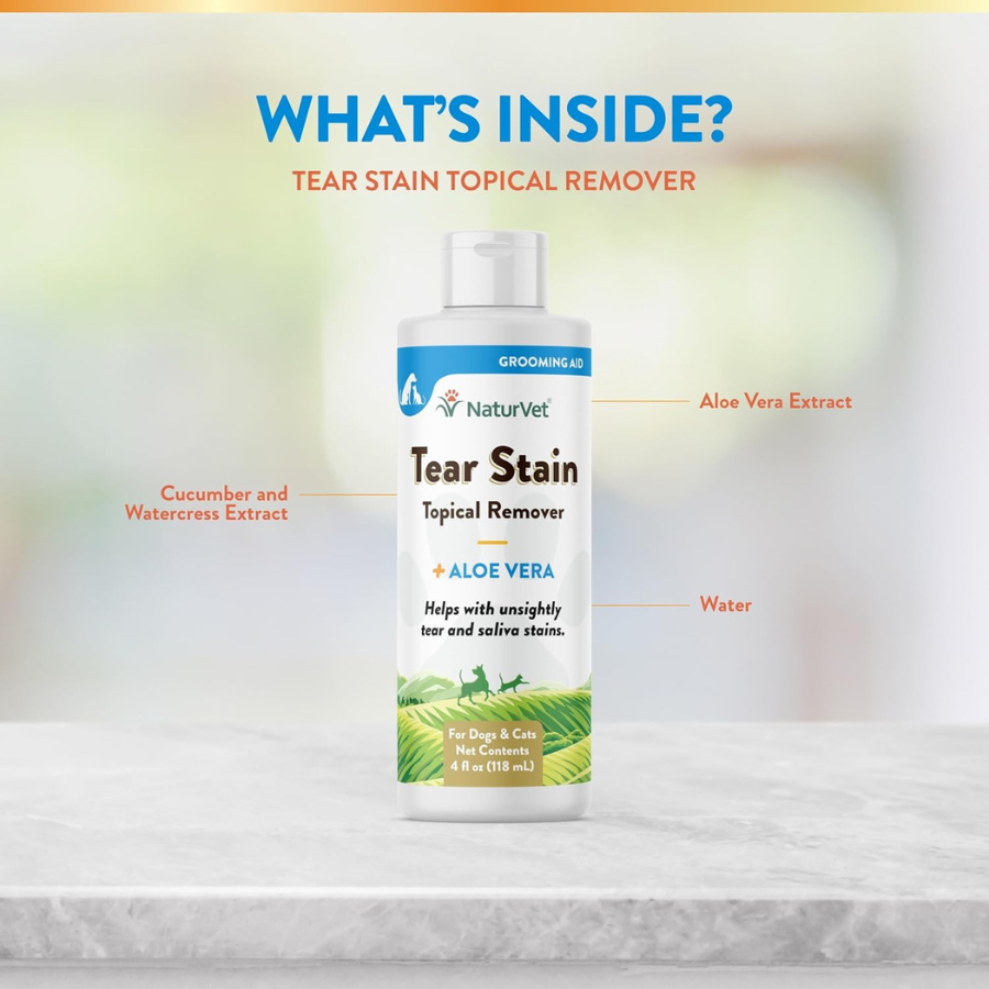 NaturVet Topical Tear Stain Remover - 4 oz