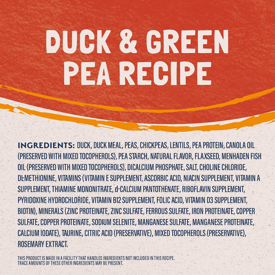 Natural Balance Grain Free Green Pea and Duck Formula for Cats - 10 lbs
