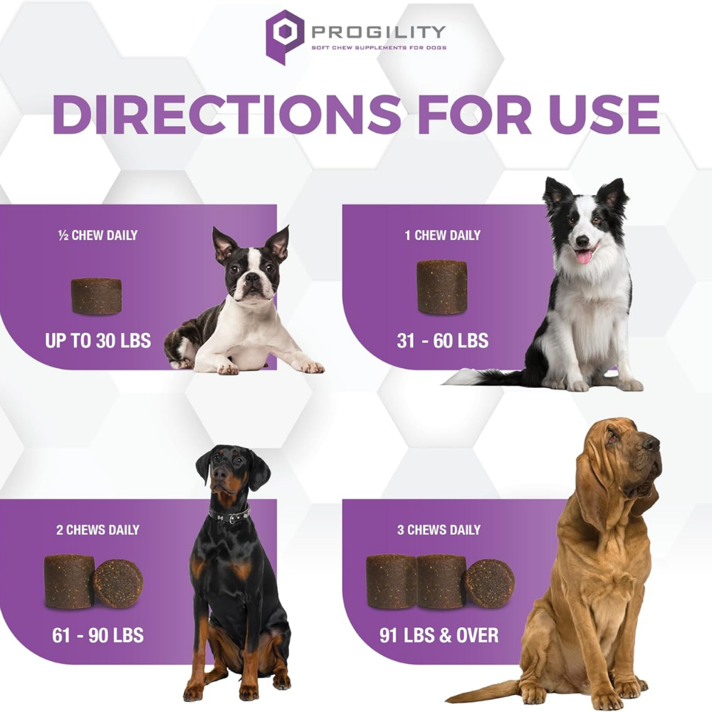 Nootie Progility Soft Chew Supplement Calming Aid for Dogs - 90 Chews