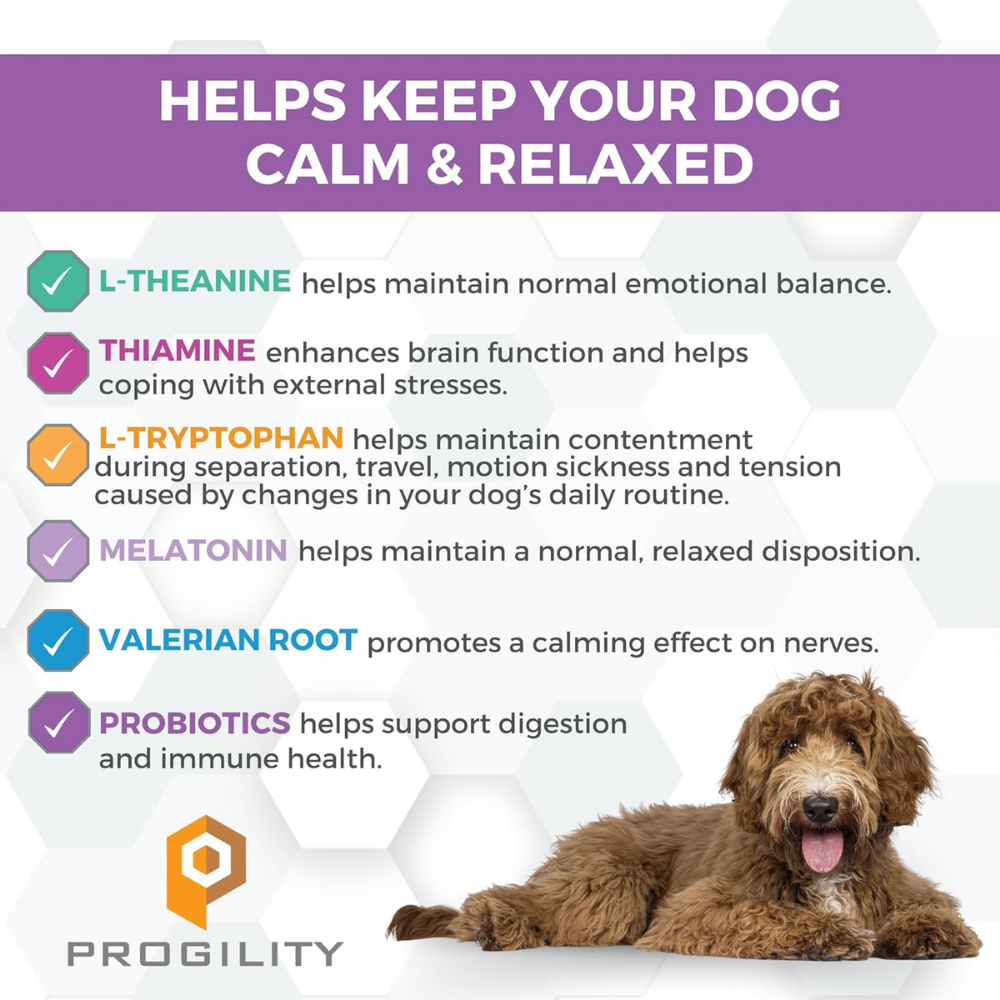 Nootie Progility Soft Chew Supplement Calming Aid for Dogs - 90 Chews