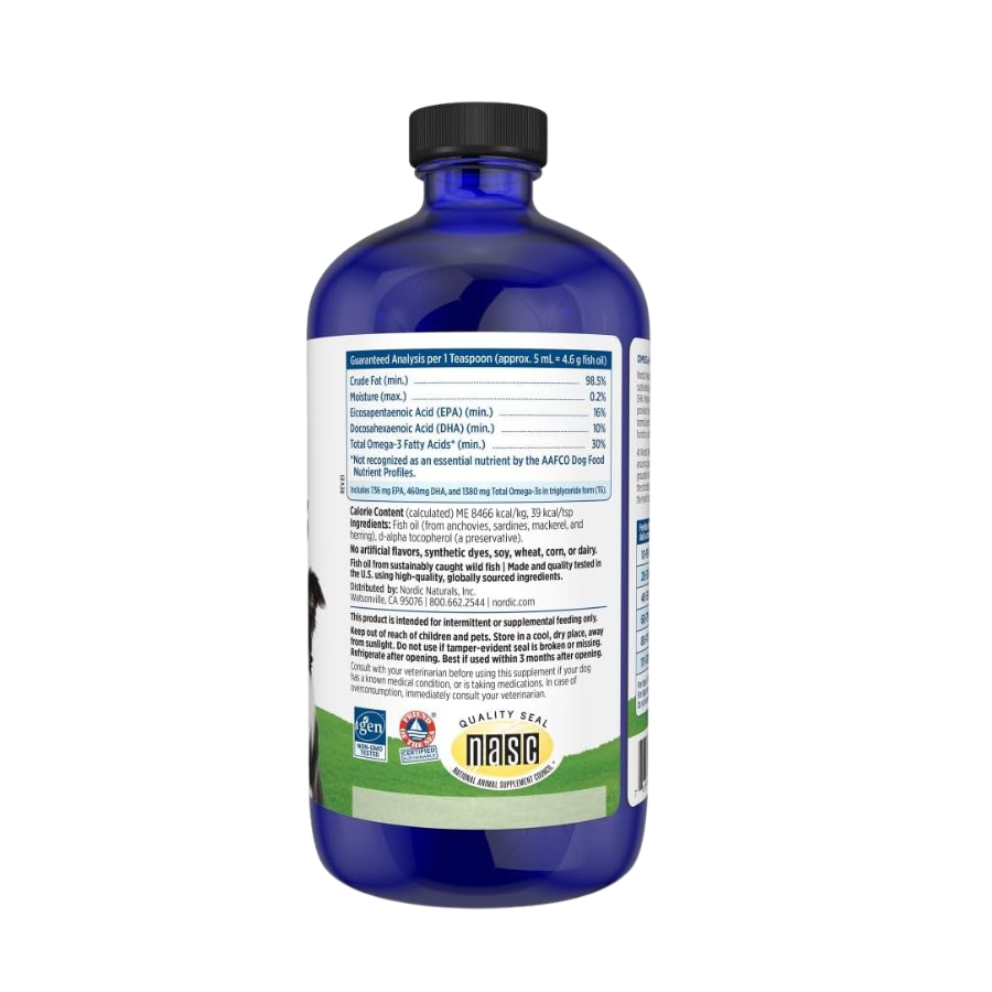 Nordic Naturals Omega 3 Oil Pet Supplement - 16 oz