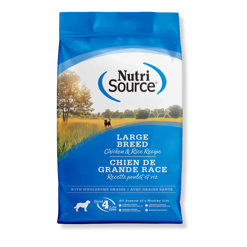NutriSource Large Breed Chicken and Rice Dog Food - 26 lbs