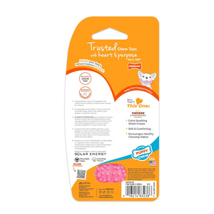 Nylabone Dental Chew for Puppy - Pink