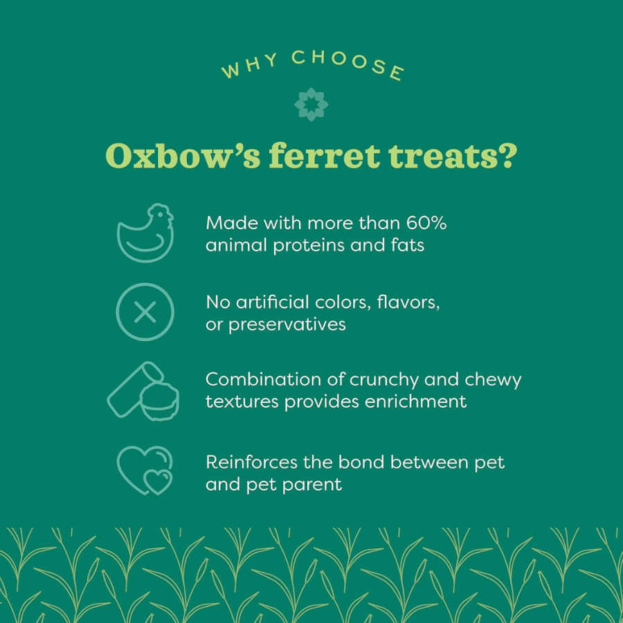 OXBOW Ferret Real Prey Rewards Crunchy and Chewy Turkey - 3 oz