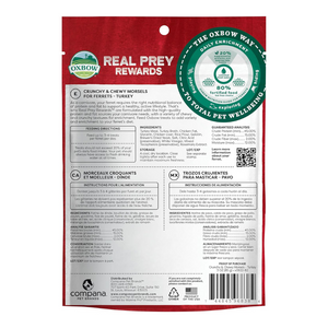 OXBOW Ferret Real Prey Rewards Crunchy and Chewy Turkey - 3 oz