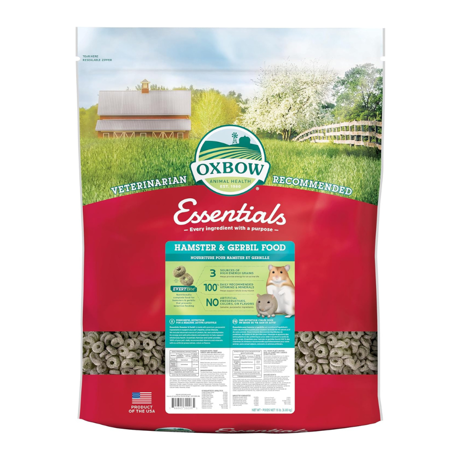 OXBOW Hamster/Gerbil Food - 15 lbs