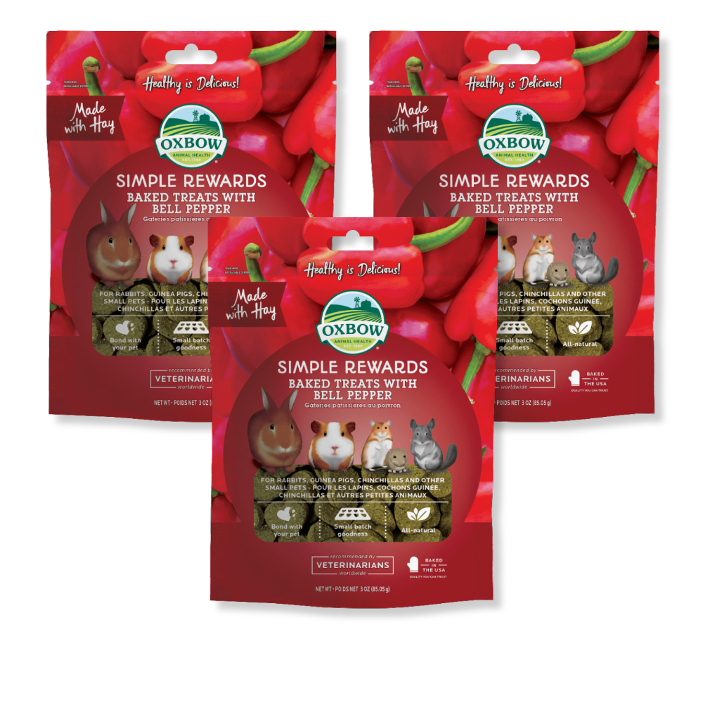 OXBOW Simple Rewards Baked Treats with Bell Pepper