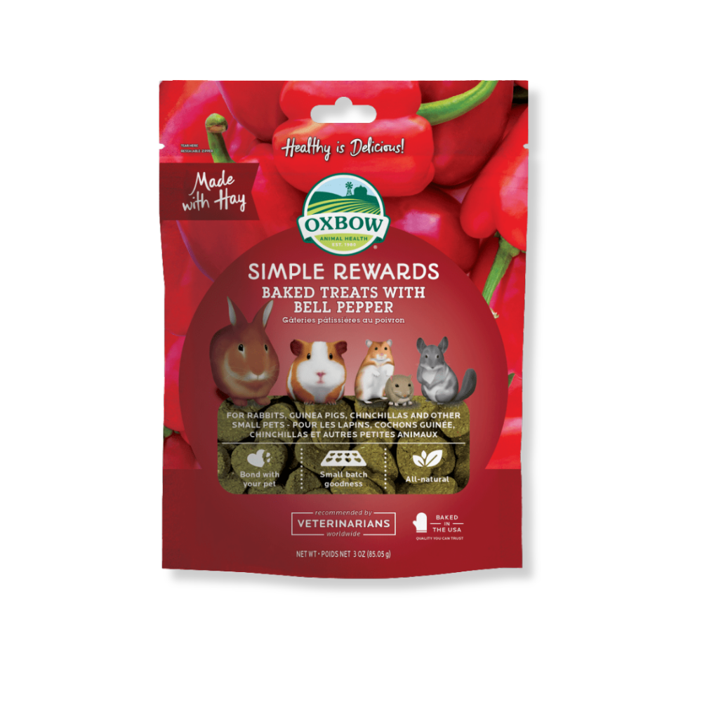 OXBOW Simple Rewards Baked Treats with Bell Pepper
