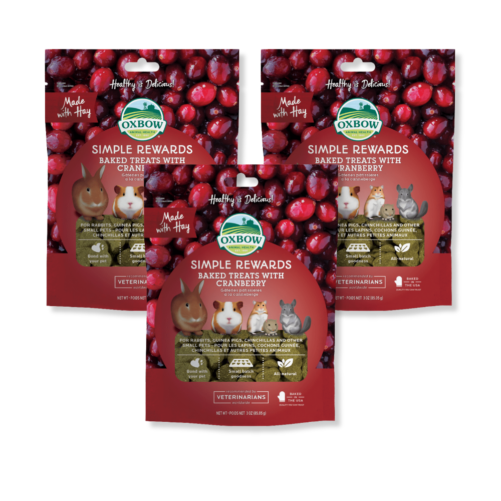 OXBOW Simple Rewards Baked Treats with Cranberry