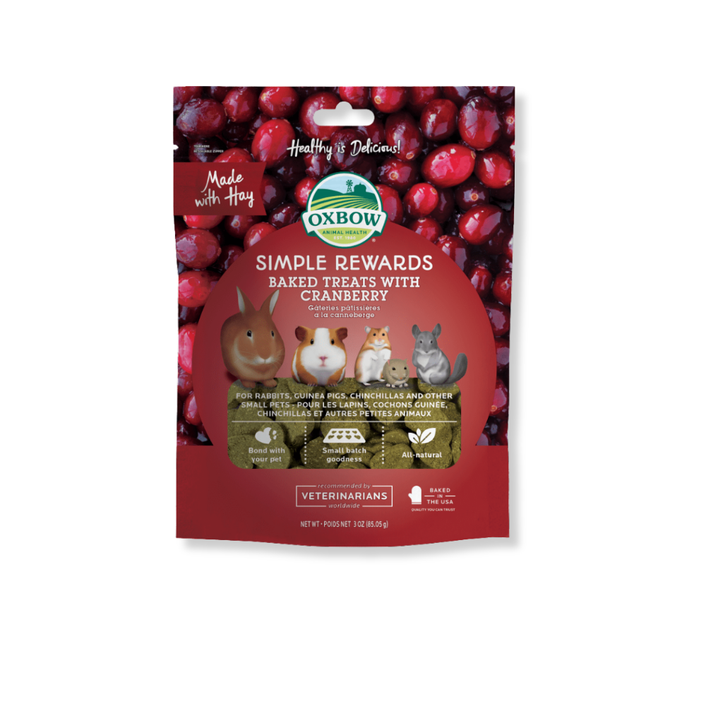 OXBOW Simple Rewards Baked Treats with Cranberry
