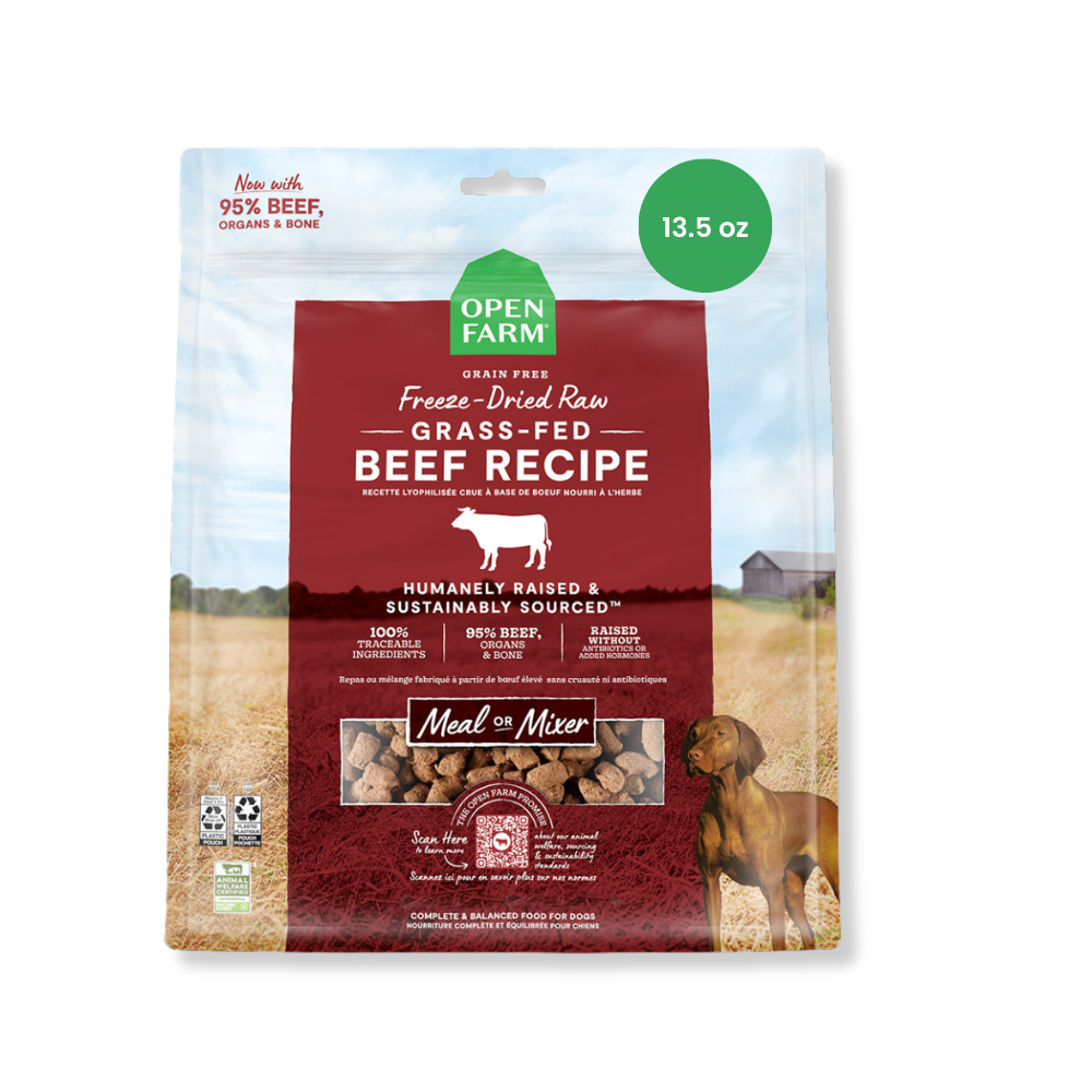 Open Farm Freeze Dried Raw Grass-Fed Beef
