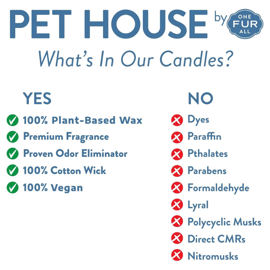 Pet House One Fur All 100% Natural Soy Wax Candle