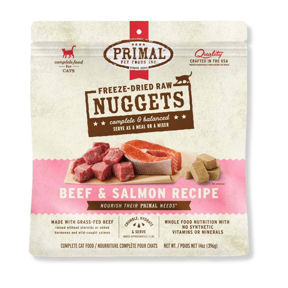 Primal Pet Foods Freeze Dried Beef Salmon for Cats