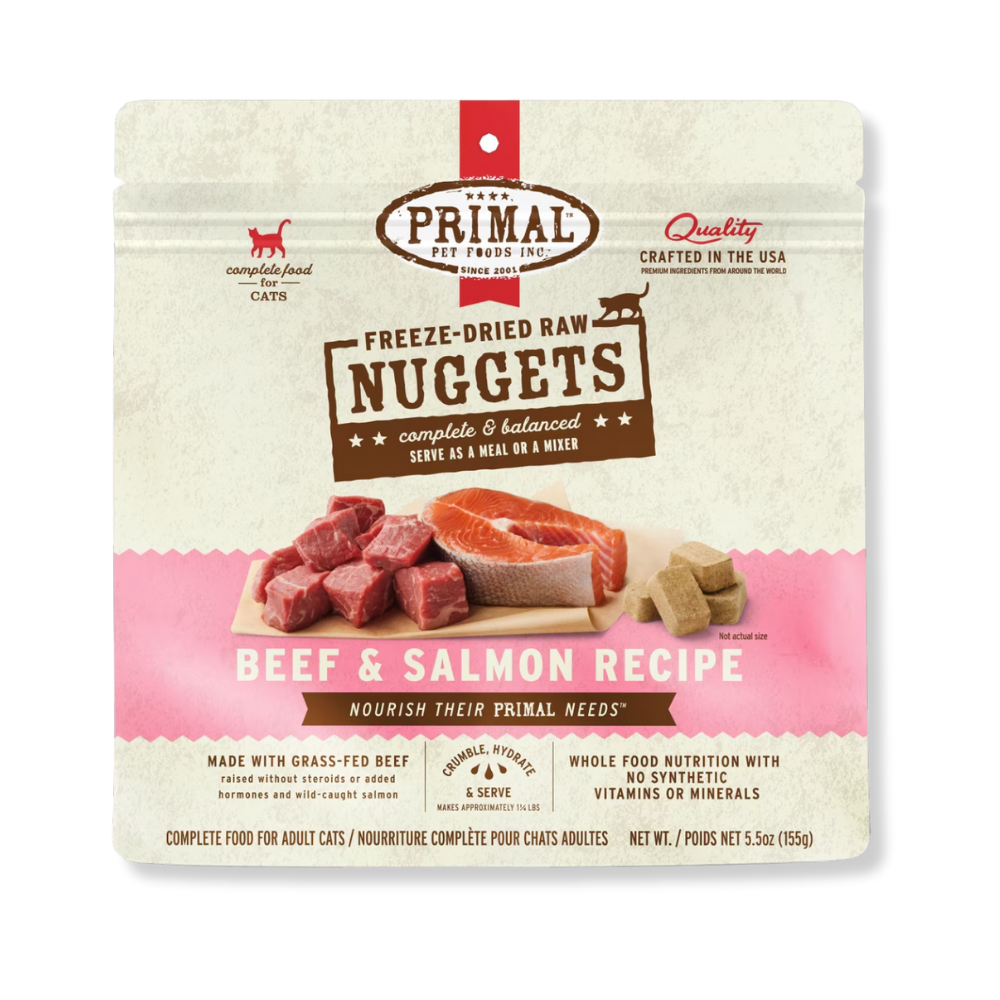 Primal Pet Foods Freeze Dried Beef Salmon for Cats