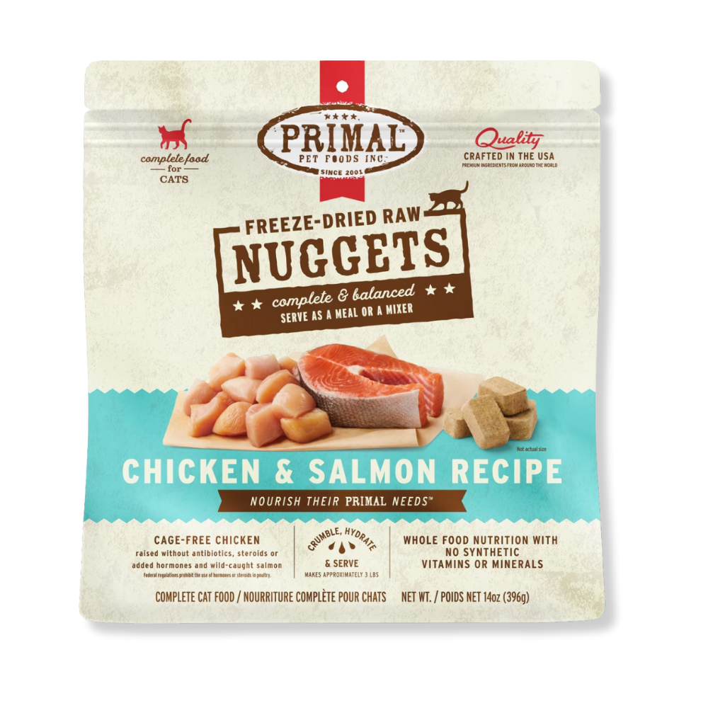 Primal Pet Foods Freeze Dried Chicken Salmon for Cats