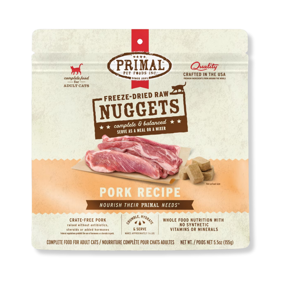 Primal Pet Foods Freeze Dried Pork for Cats