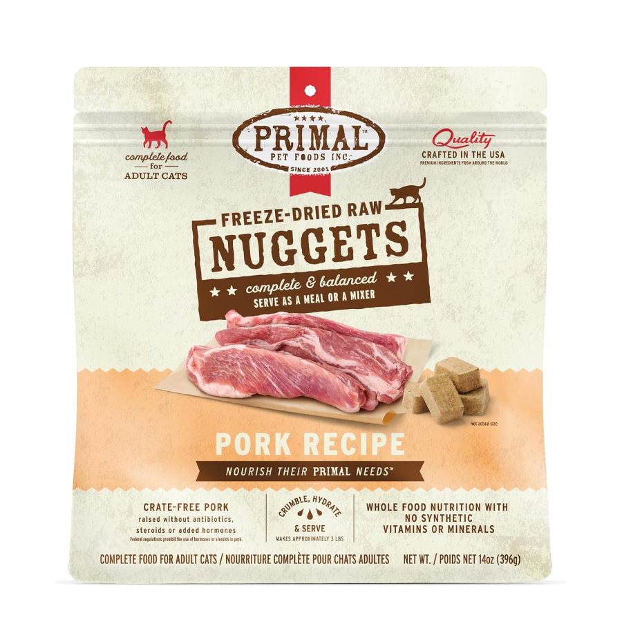 Primal Pet Foods Freeze Dried Pork for Cats