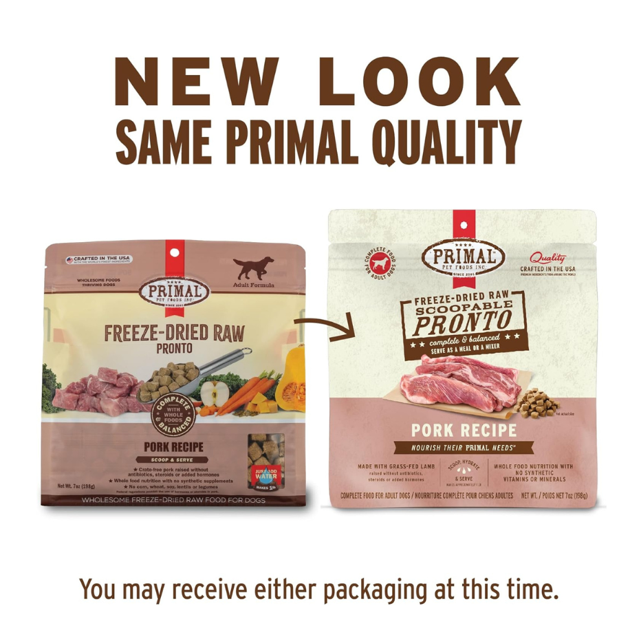Primal Pet Foods Freeze-Dried Pork for Dogs