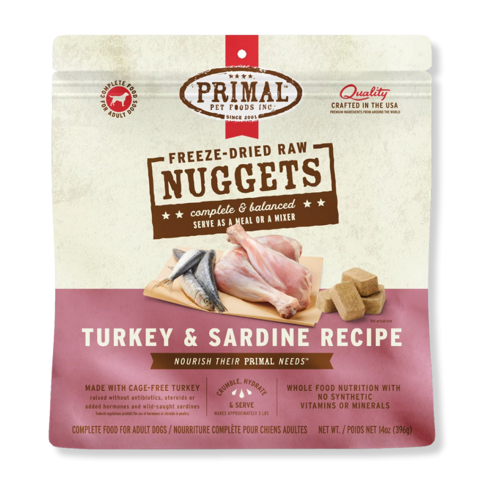 Primal Pet Foods Freeze Dried Turkey Sardine
